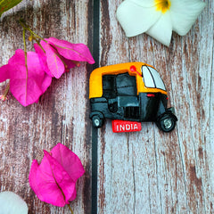 Clay Auto Rickshaw Fridge Magnet – A Mini Tribute to India’s Iconic Ride