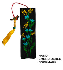 Hand embroidered bookmark