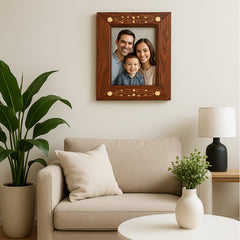Product image Craftooba Premium Handcrafted Metal Inlay Wooden Frame – 8x5 inch Photo Display | Photo frame | Wooden photo Frame |