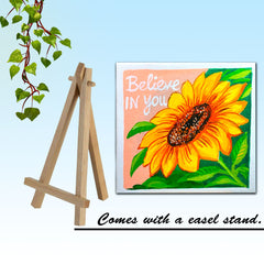 Craftooba Hand-Painted Mini Canvas Art – “Believe in You”