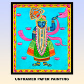 Craftooba Unframed Original Paper Paintings Sreenathji | Paintings | Handpainting | Paper painting | Unframed | Original Painting |