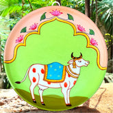 Wooden Hand painted and hand crafted decorative wall plate | wall hangings | wall decor | Home Decor, Office Decor |