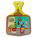 Two women in kitchen wall plate