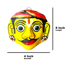 Cheriyal Mask of a Man – Hand Painted (8 x 4 inches)