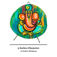 Product image Craftooba Spiritual Handcrafted Wooden Wall Mounted Hooks | Home &Office Decor | Handpainted Key Holder | Mask Holder | Decorative Wooden Key Holder Ganesha