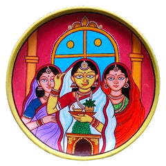 3 WOMEN TULSI MANCHA WALL PLATE
