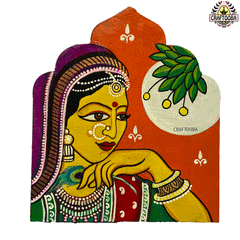 Wooden Hand painted and Hand crafted decorative beautiful wall hangings | Wall Decor | Size 8 inches