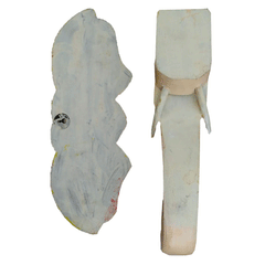 15-Inch Wooden Hand-Carved & Hand-Painted Elephant Head Wall Décor