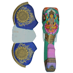 Maa Laxmi 15 inches Wooden Elephant Head Decor