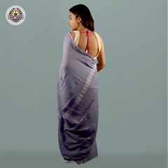 Craftooba Handwoven and hand spun Purple soft cotton saree | Saree | Sari | Ethnic Wear | Sarees for women | Women Wear | Cotton saree