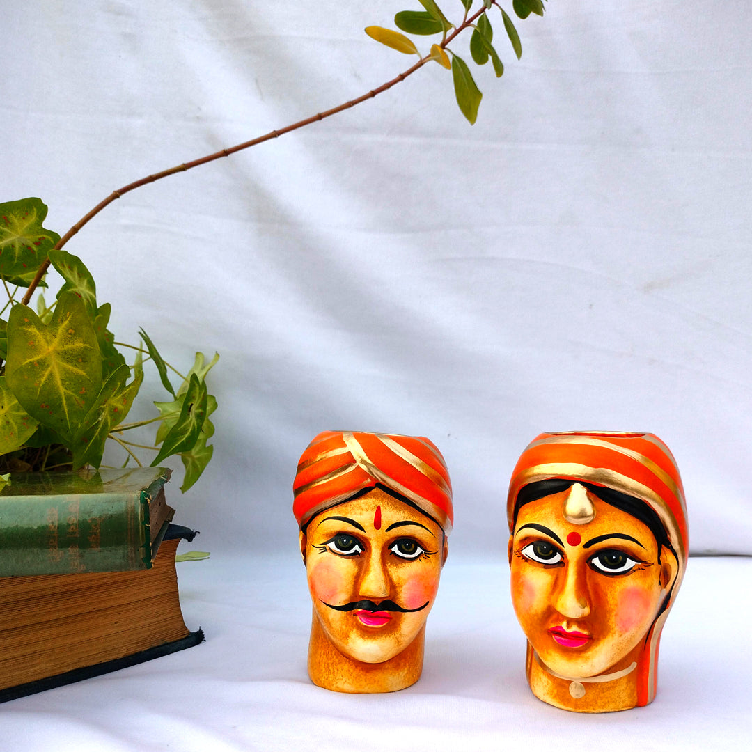 Indian Traditional couple candle light holder | Table top decor