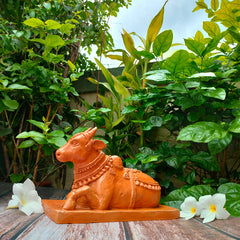 Terracotta Nandi – Handmade Sacred Cow Statue