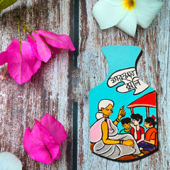 Hand Painted Fridge Magnet Gupi Bagha