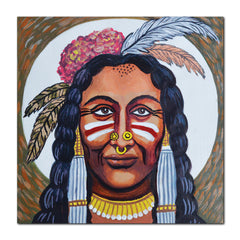 Craftooba Love Tribal Women Inspired Fridge Magnet L- 2.5 Inches, W- 2.5 Inches | Fridge Magnet