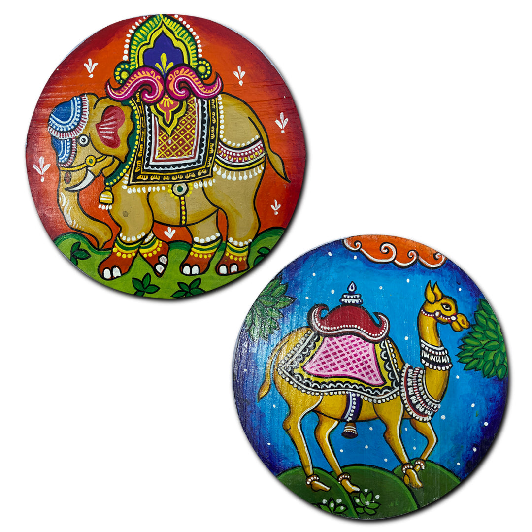 Wooden Hand painted and hand crafted decorative wall plates Combo | wall hangings, wall decor | Home Decor, Office Decor |