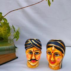 Indian Traditional couple candle light holder | Table top decor