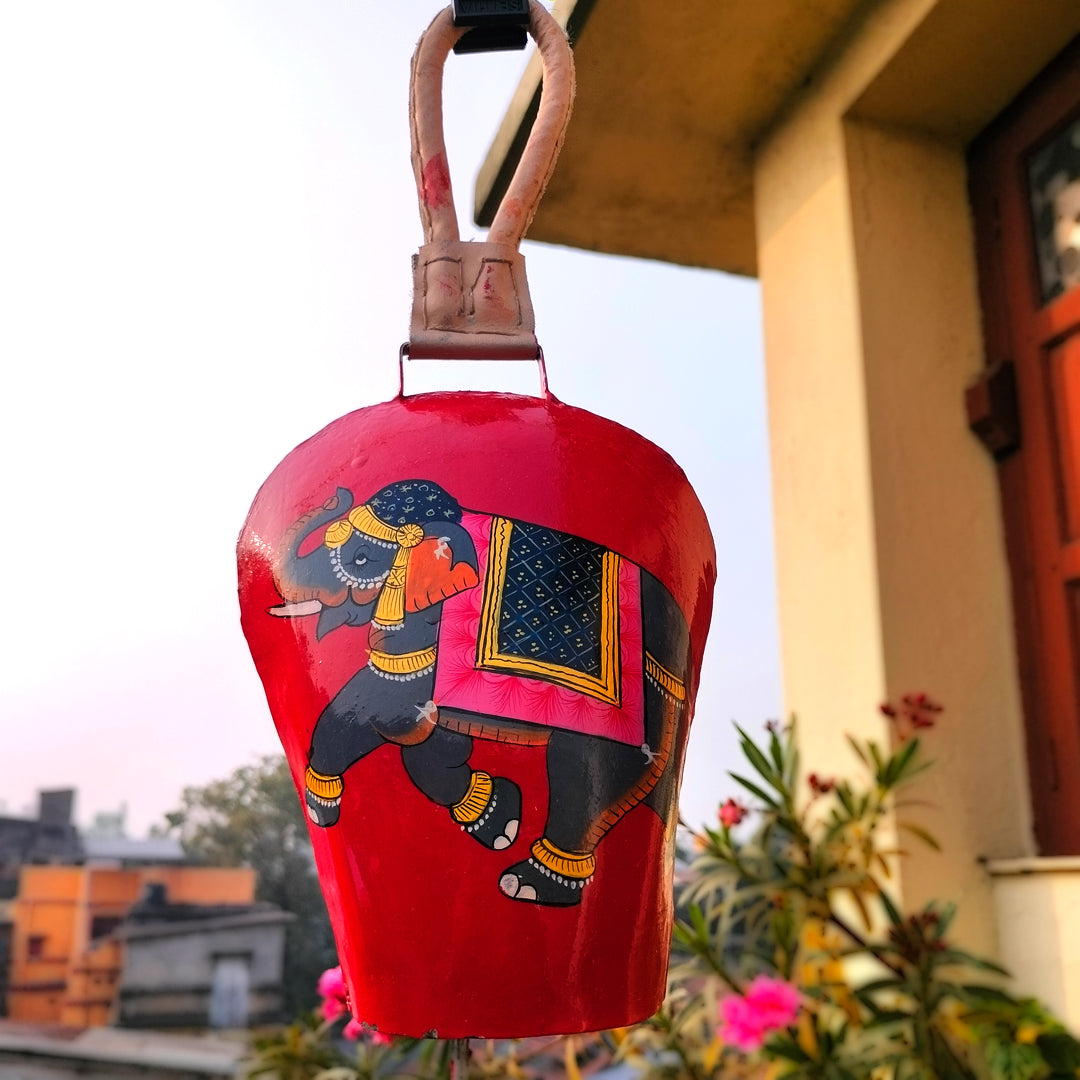 Craftooba Hand Painted Hanging Bell | Wall Hanging | Home decor | Decor | Hand Painted