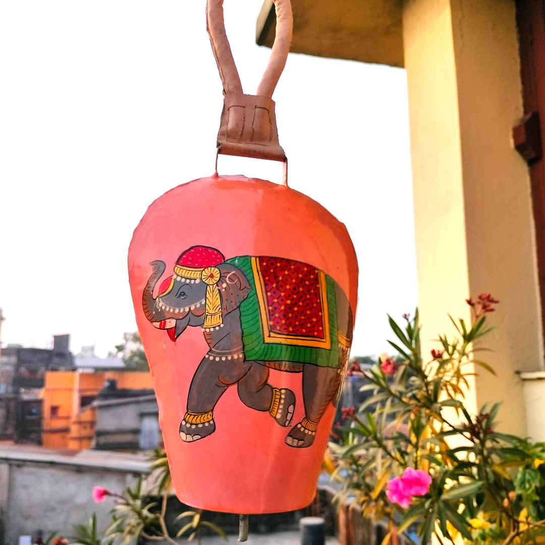 Craftooba Hand Painted Hanging Bell | Wall Hanging | Home decor | Decor | Hand Painted