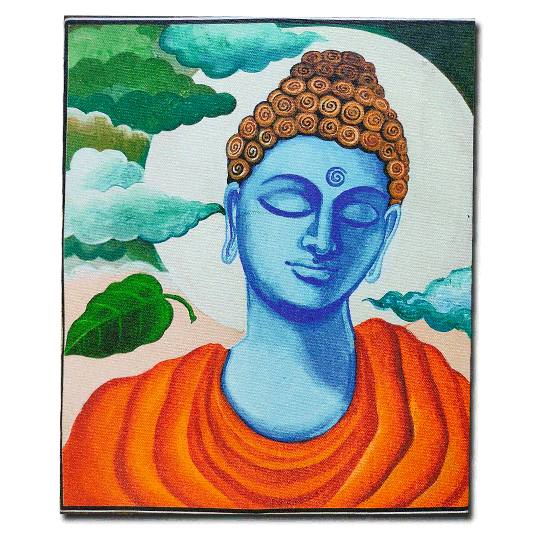 Craftooba Lord Buddha Inspired Printed Canvas | Canvas | Stretched Canvas Art Print