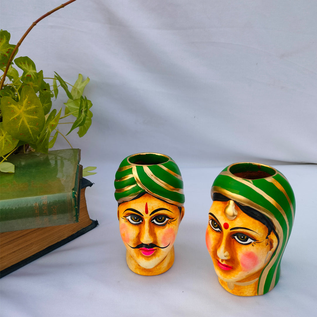 Indian Traditional couple candle light holder | Table top decor