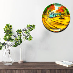 Craftooba Love Wall plate - Transport of Kolkata