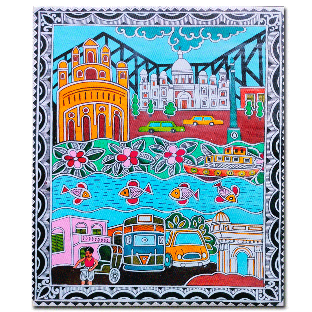 Craftooba Kollkata or city of Joy - Inspired Printed Canvas | Canvas | Stretched Canvas Art Print