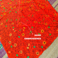 Craftooba A Touch of Tradition — Kantha Embroidered Blouse Piece | Hand Embroidered Blouse Material | Kantha | Blouse | Blouse Material