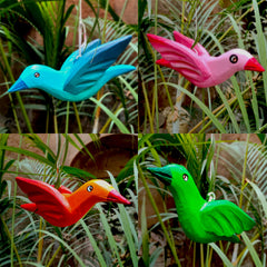 Craftooba Hand colorful wooden Bird wall Hanging for Home, Garden, Balcony, Office, Cafe, And Festival decoration.