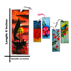 Set of 5 Laminated Art Bookmarks – Prints of Original Paintings