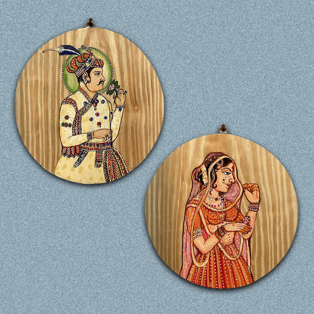 Wooden Hand painted and hand crafted decorative wall plates Combo | wall hangings, wall decor | Home Decor, Office Decor |