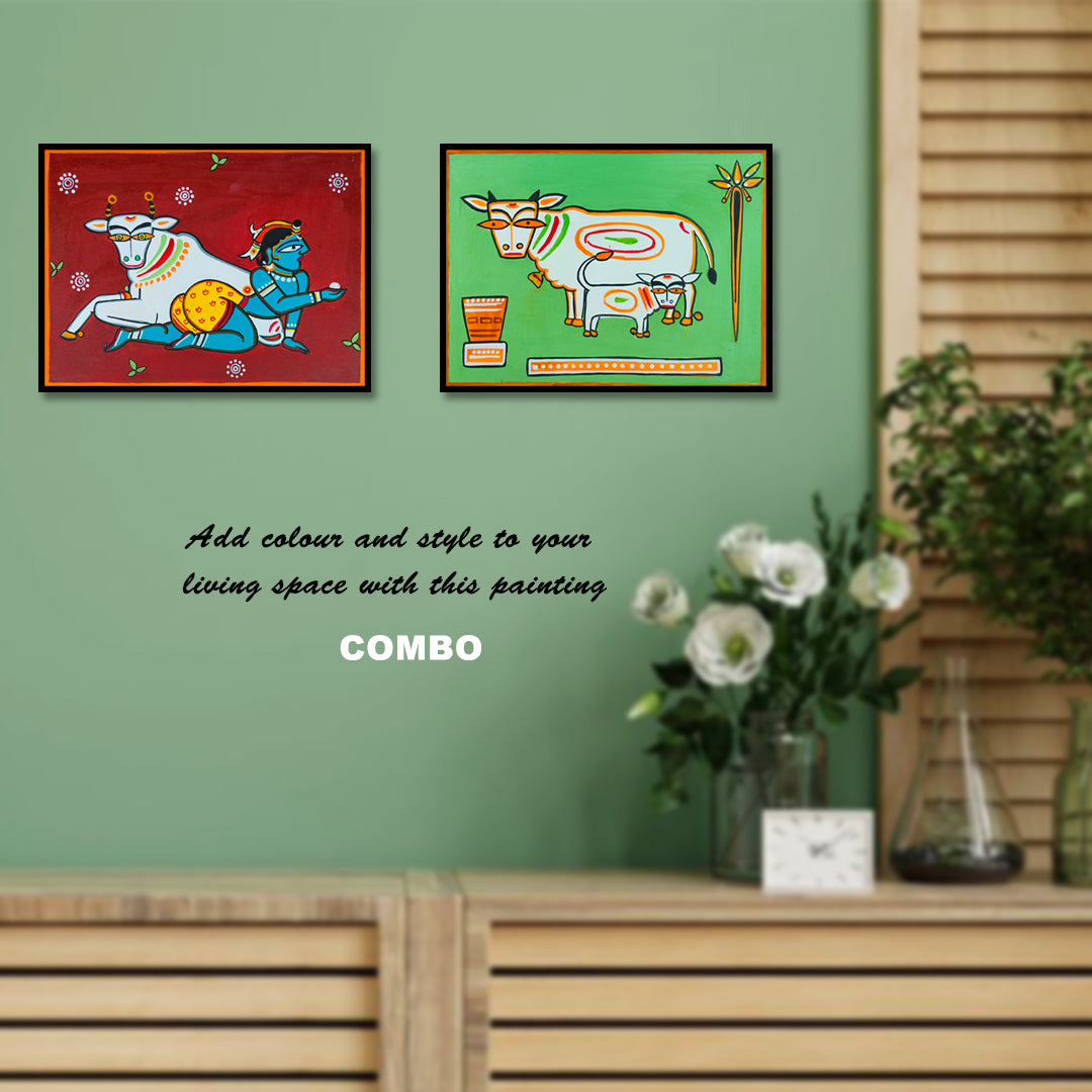 Craftooba Combo Of Unframed Original Paper Paintings | Paintings | Handpainting | Paper painting | Unframed | Original Painting |