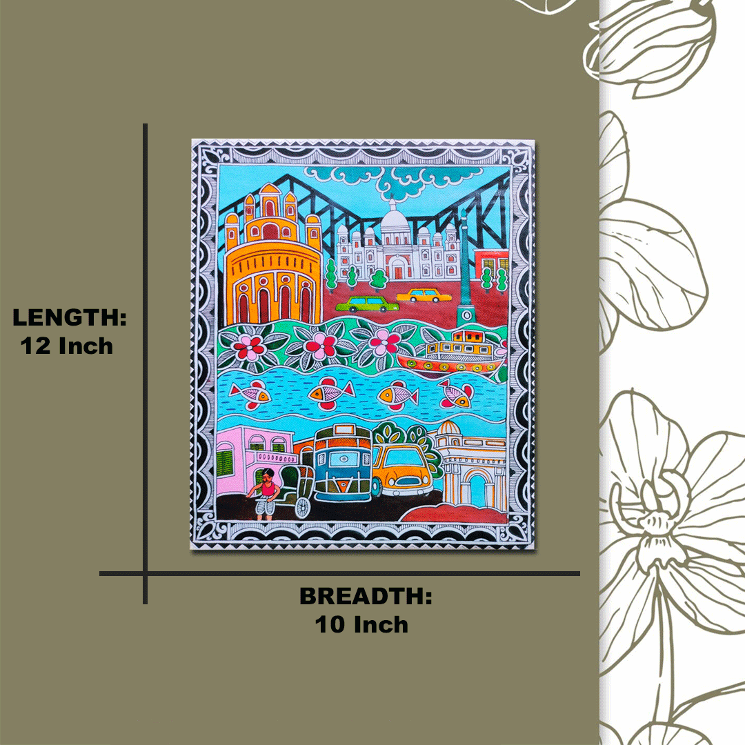 Craftooba Kollkata or city of Joy - Inspired Printed Canvas | Canvas | Stretched Canvas Art Print