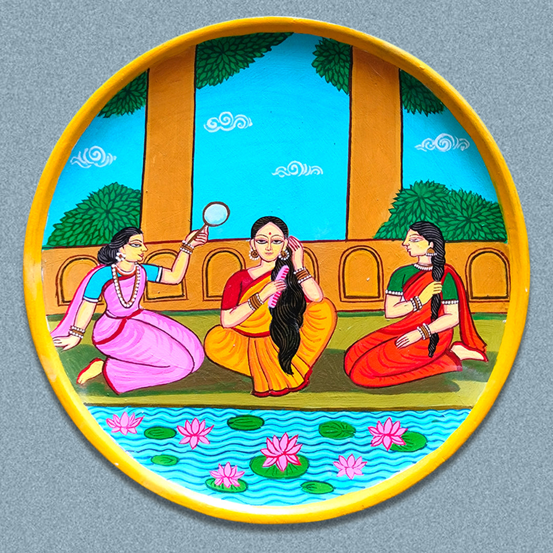 Wall Plate-3 woman Makeup