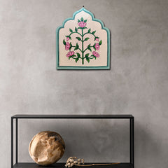 Product image Wooden Hand painted and hand crafted decorative wall plates of a women | wall hangings | wall decor | Home Decor | Office Decor | Mughal Art | Floral