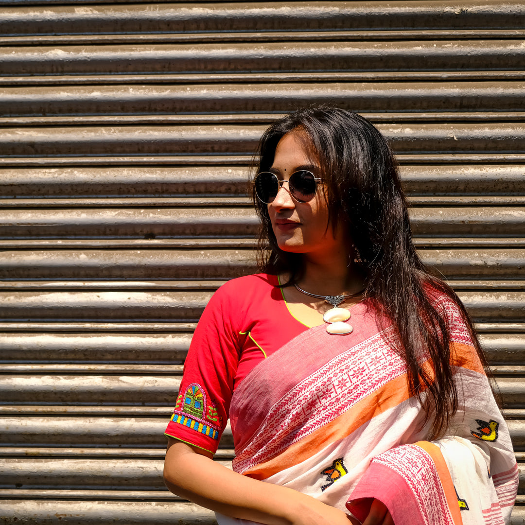 Kantha Embroidery Stitch 'Santipuri Saree'