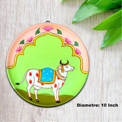 Wooden Hand painted and hand crafted decorative wall plate | wall hangings | wall decor | Home Decor, Office Decor |