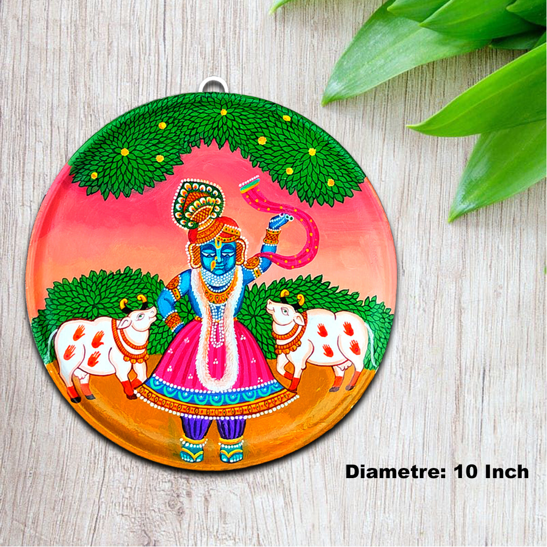 Wooden Hand painted and hand crafted decorative wall plate | wall hangings | wall decor | Home Decor, Office Decor |