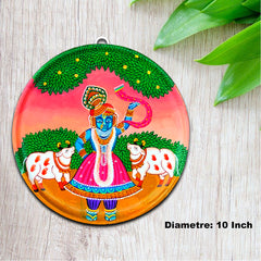 Wooden Hand painted and hand crafted decorative wall plate | wall hangings | wall decor | Home Decor, Office Decor |