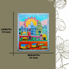 Craftooba cultural capital of India or city of Temples - Chennai Inspired Printed Canvas | Canvas | Stretched Canvas Art Print