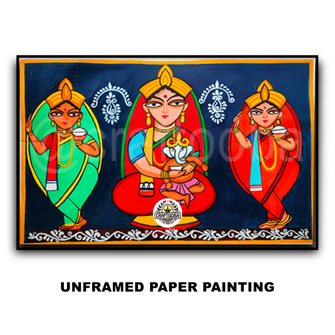 Craftooba Unframed Original Paper Paintings | Paintings | Handpainting | Paper painting | Unframed | Original Painting |