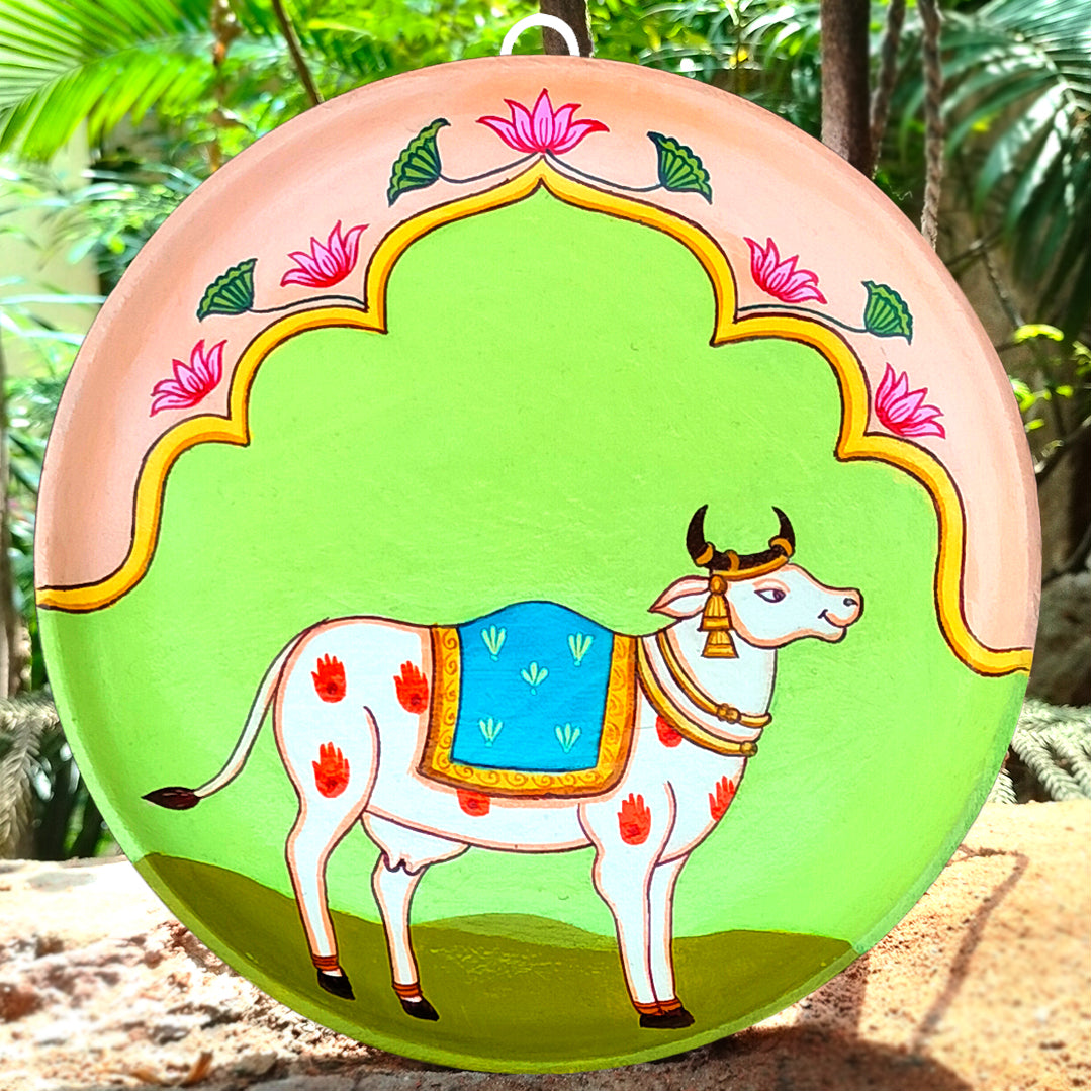 Wooden Hand painted and hand crafted decorative wall plate | wall hangings | wall decor | Home Decor, Office Decor |