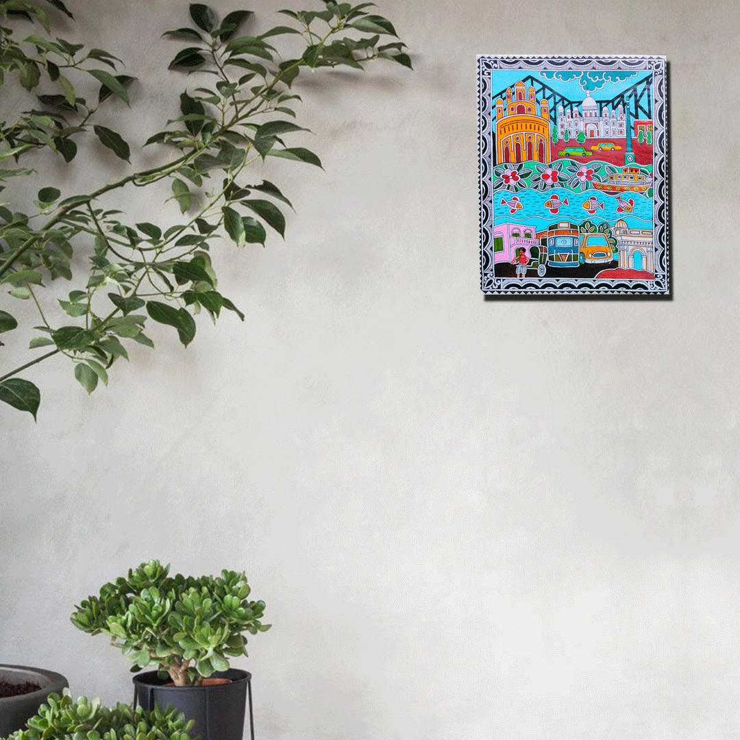 Craftooba Kollkata or city of Joy - Inspired Printed Canvas | Canvas | Stretched Canvas Art Print