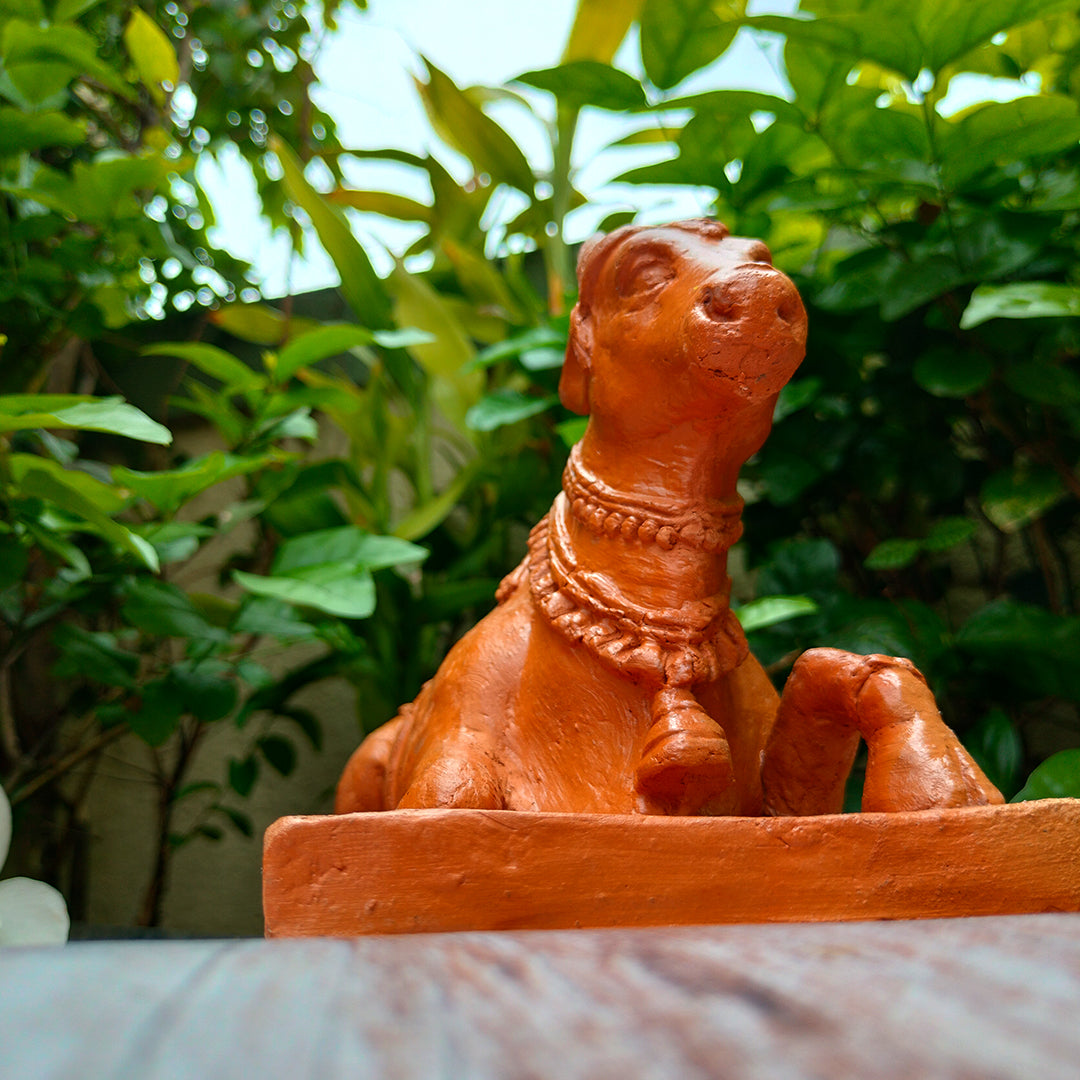 Terracotta Nandi – Handmade Sacred Cow Statue