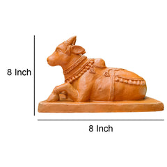 Terracotta Nandi – Handmade Sacred Cow Statue