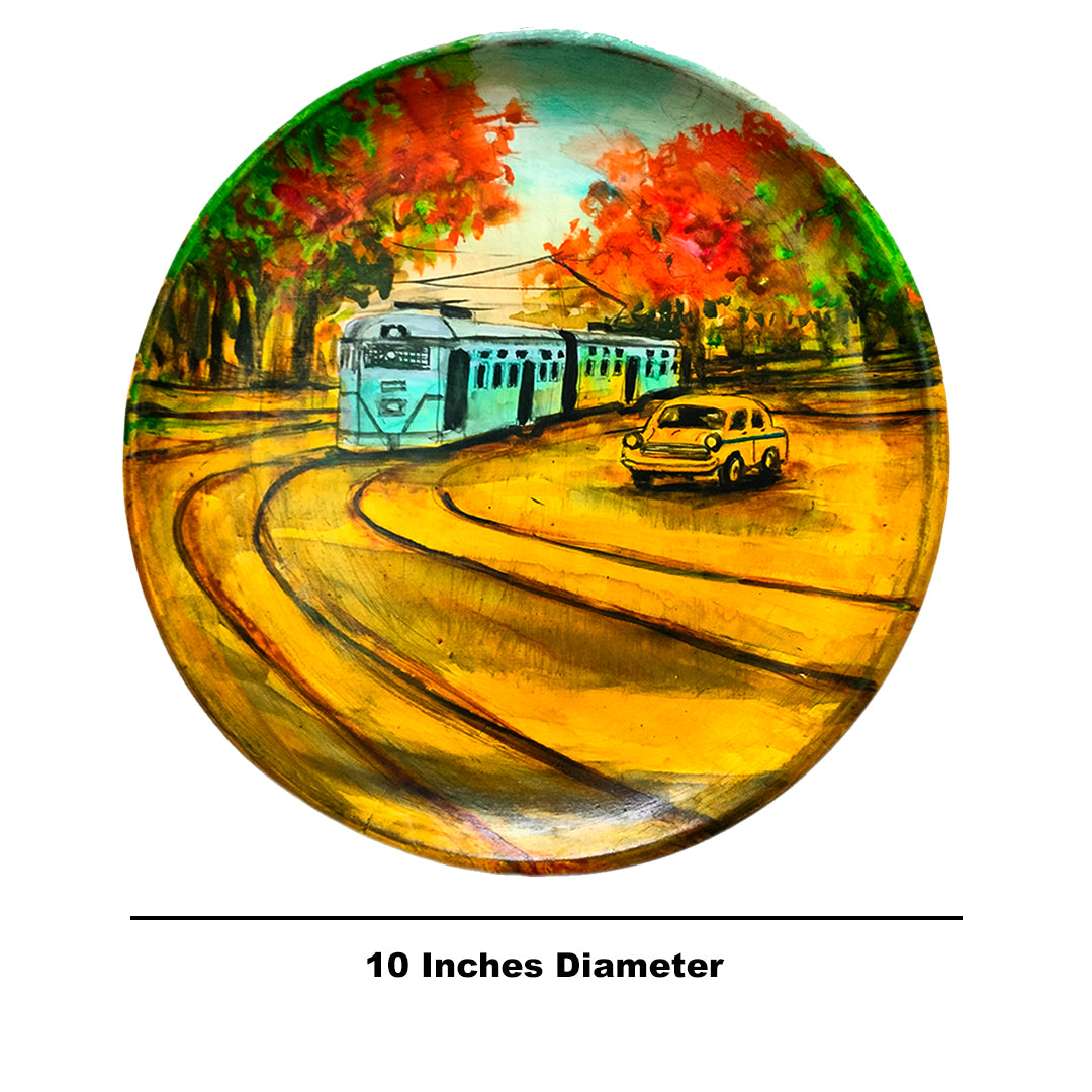 Craftooba Love Wall plate - Transport of Kolkata