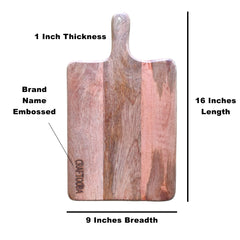 Hand Crafted Solid Wood Chopping Board | Premium Wooden Chopping Board – Crafted for Culinary Excellence | 16 Inches