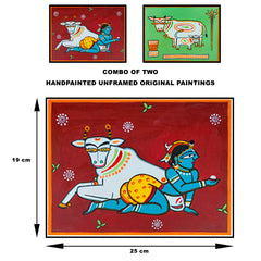 Craftooba Combo Of Unframed Original Paper Paintings | Paintings | Handpainting | Paper painting | Unframed | Original Painting |