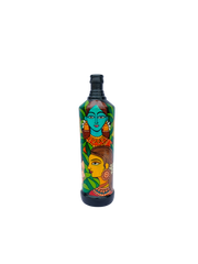 Hand Painted Glass Bottle Art for Home and Office Decor | Recycled Bottle Decor | Bottle Light| Bottle Vase | Glass Bottle Decor | Multiple Women Faces