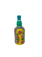 Hand Painted Glass Bottle Art for Home and Office Decor | Recycled Bottle Decor | Bottle Light| Bottle Vase | Glass Bottle Decor | Floral