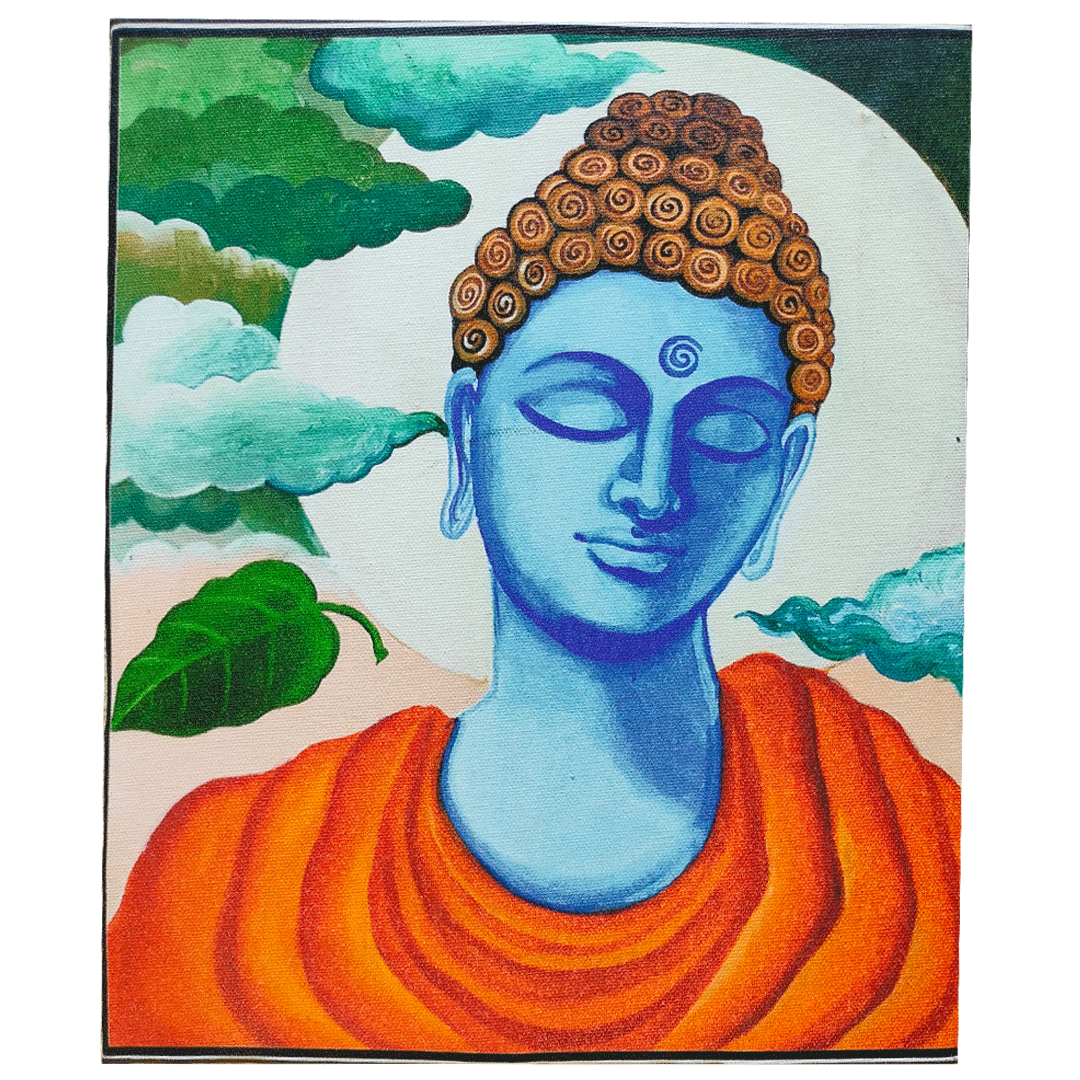 Craftooba Lord Buddha Inspired Printed Canvas | Canvas | Stretched Canvas Art Print